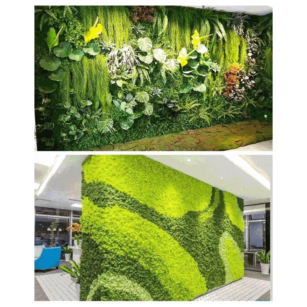 25*25cm Simulation Turf Sheet Green Fake Green Grass Mat Garden Grass Wall Home Decoration