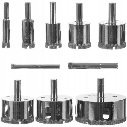 Diamond hole saws - set of 10 Bigstreen 21641