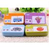 Tin Box Early Education Matching Card Baby Enlightenment Cognition 0-3 Years Old Can't Tear Literacy Card Toy