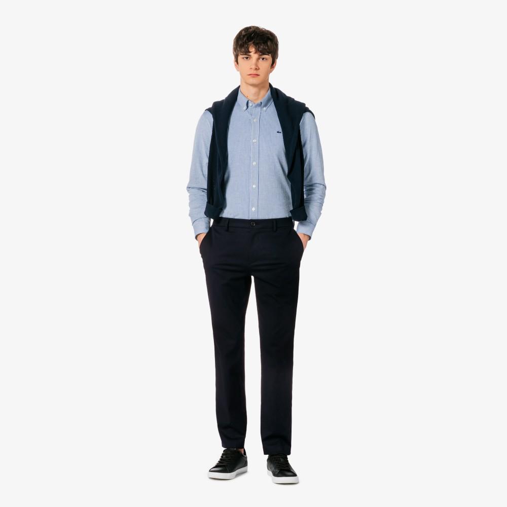 Lacoste Мужские эластичные брюки-чинос в рубчик HH631E-56G166