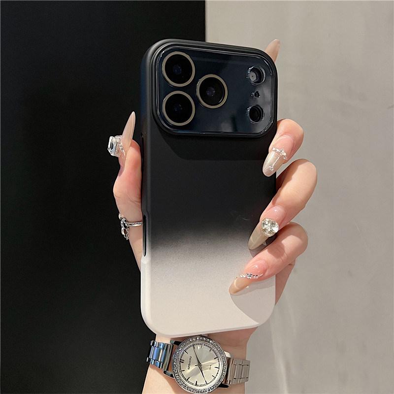 Чехол из жидкого силикона с градиентом для iPhone 17 Pro Max с защитной пленкой на 16 линз