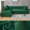 Velvet Sofa Cover for Living Room Thick Elastic Sofa Cover 1/2/3/4 Seater L Shaped Corner Sofa Cover Stretch Cover for Sofa