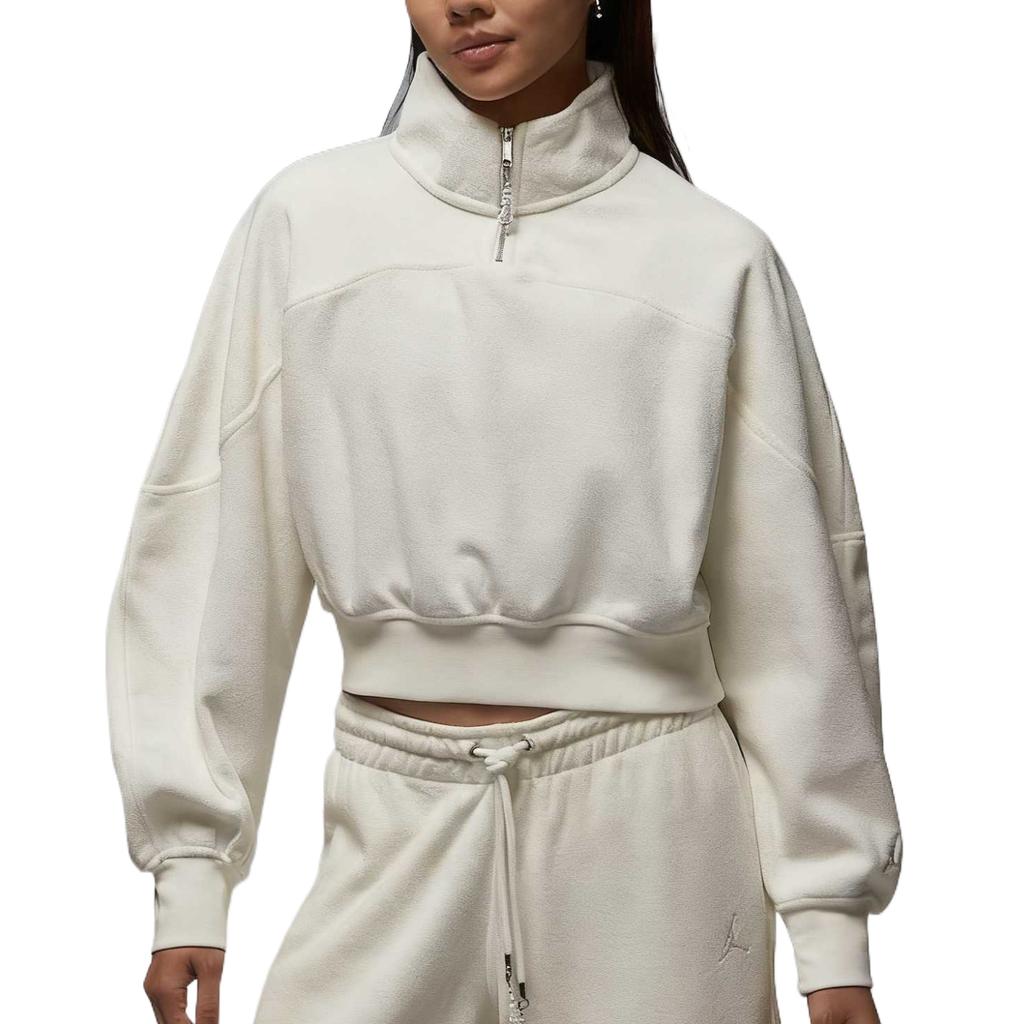 Jordan Flight Fleece Quarter-Zip Top Women Tops Solid-Color HV0327-133