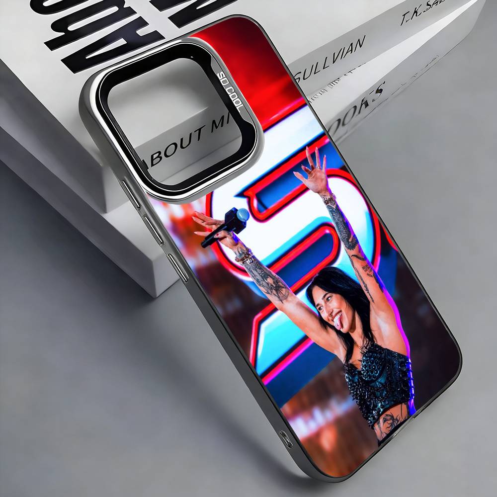 Wrestler R-RheaRipley Phone Case For iPhone 17,16,15,14,13,12,11 Plus,Pro Max,Colored Silver Phone Case