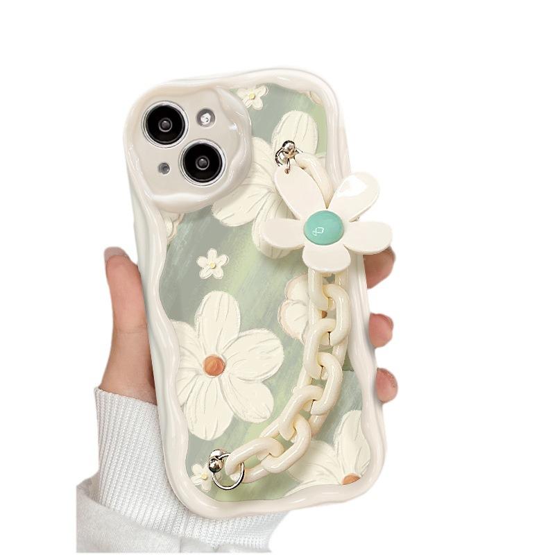 Подходит для Apple 14promax Чехол для мобильного телефона iPhone 13 Summer Flower Chain 11/12mini Противоударный силиконовый