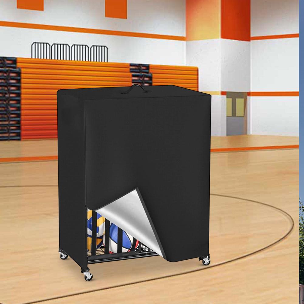 1 шт. Чехол для стойки для баскетбольных мячей 97*46*115см Ткань Оксфорд 420D Чехол-органайзер для спортивного инвентаря для гаража для хранения мячей Чехлы Запчасти