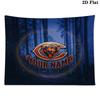 Custom Name Chicago Bears2 Printed Tapestry – Wall Hanging for Bedrooms, Dorms, and Home Decor