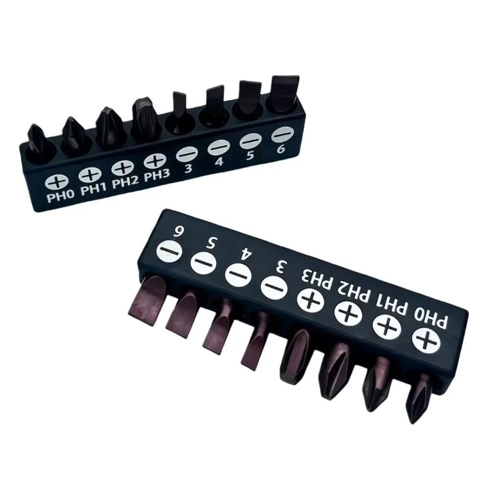 Набор бит для шестигранного Torx с прорезью, черная клейкая полоса, 1/4 дюйма, шестигранные головки, набор аксессуаров для электроинструмента Amagi