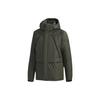 Solid Color Zipper Hooded Down Jacket Men Jackets Green EH4003