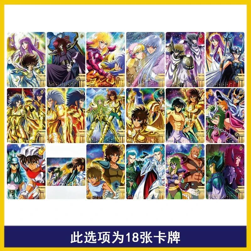 Оригинальная Новая Карта Saint Seiya Афина Папа Посейдон Карты UTR MR UR QR SSR R Полный Набор Отдельная Аниме Коллекционная Карта Игрушка для Детей
