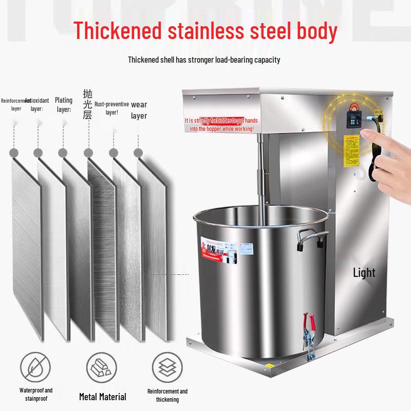 JPHZNB Commercial Automatic Meat and Dough Mixer