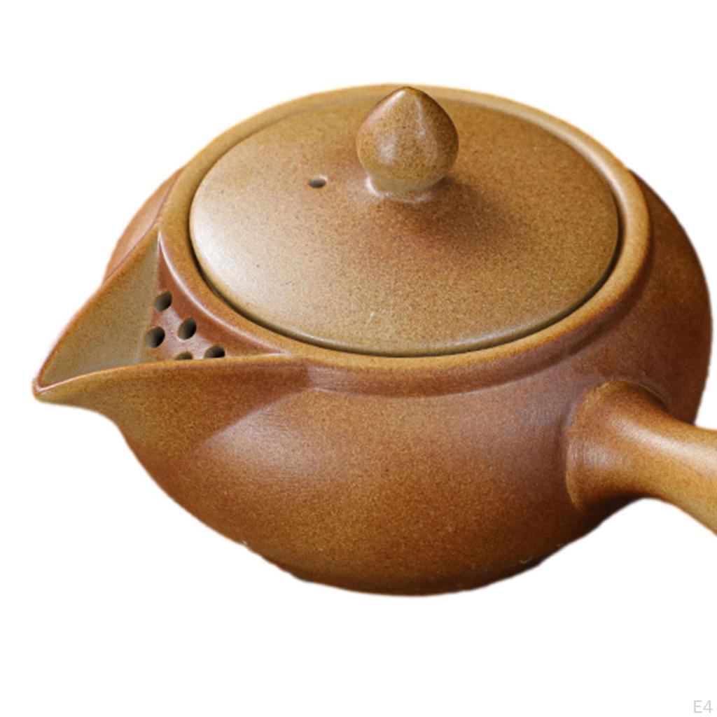 Керамический чайник для кипячения, прочная чайная посуда с ручкой, фильтр для чая Ресторан