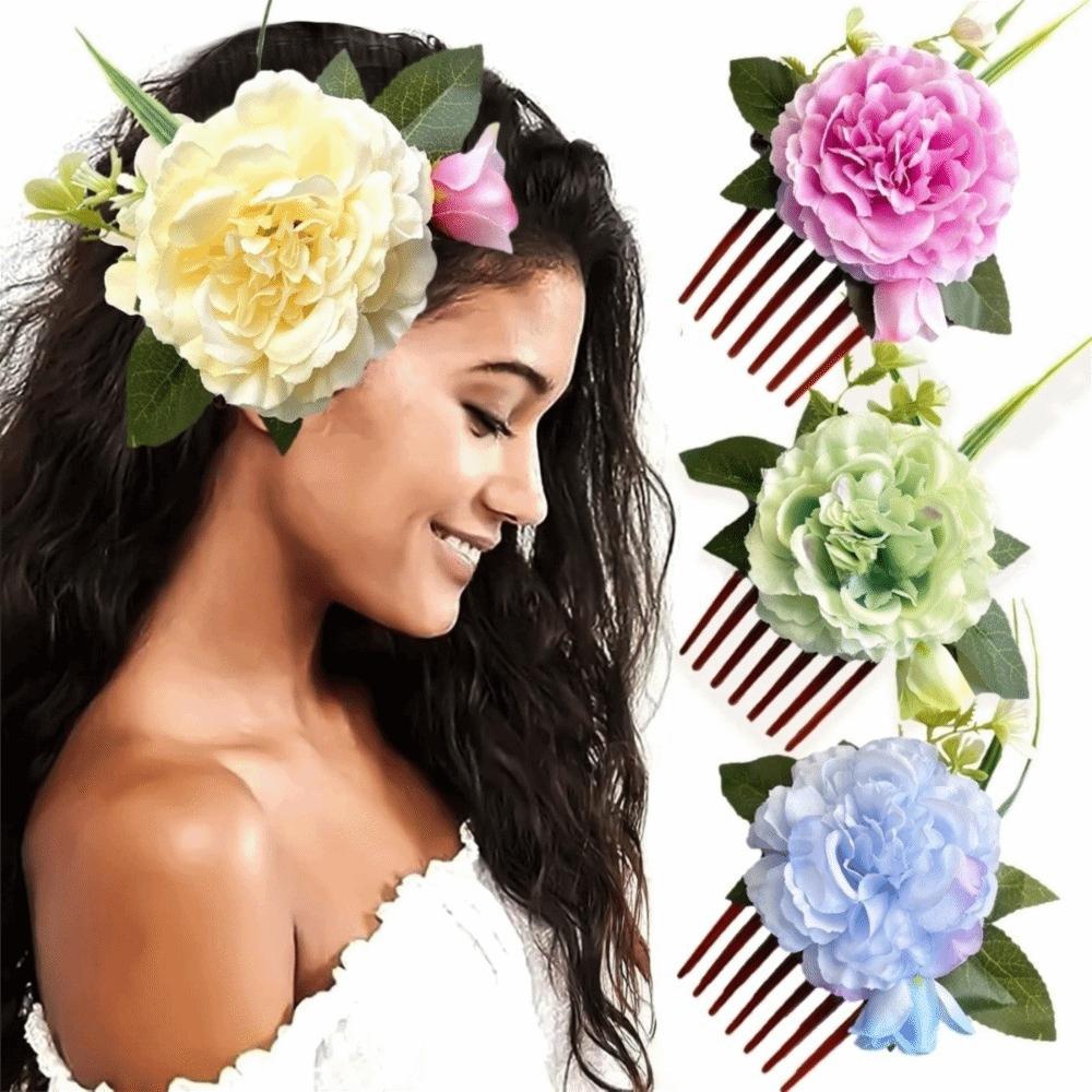 Bohemian Flower Hairpin Hair Clip Wedding Bride Accessories Sweet Flower Hair Comb Thailand