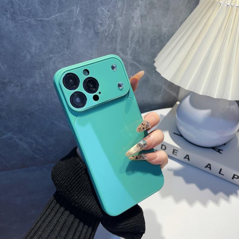 Кристальный Глянцевый Акриловый Чехол Для Телефона Для iPhone 17 Air 16 15 14 13 Pro Max Plus Жесткий Тонкий Конфетный Броня Ударопрочный Чехол Funda