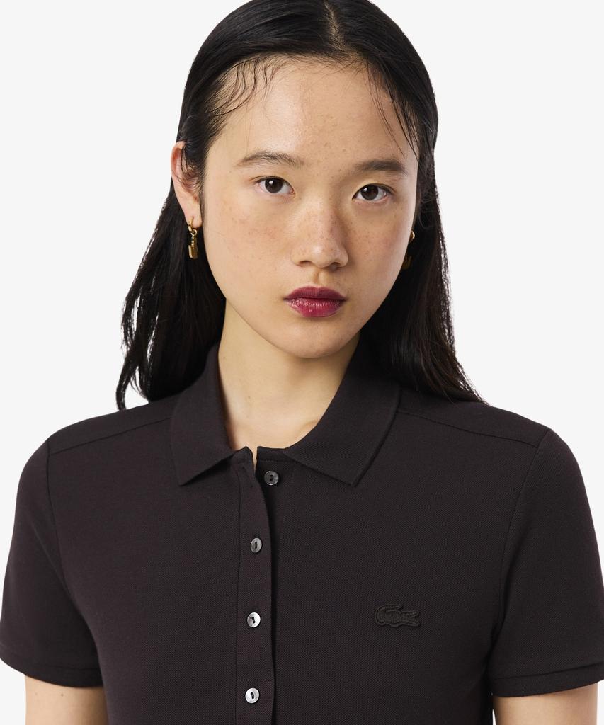 LACOSTE Женская облегающая мини-футболка-поло из пике Pf5462-56G 3La