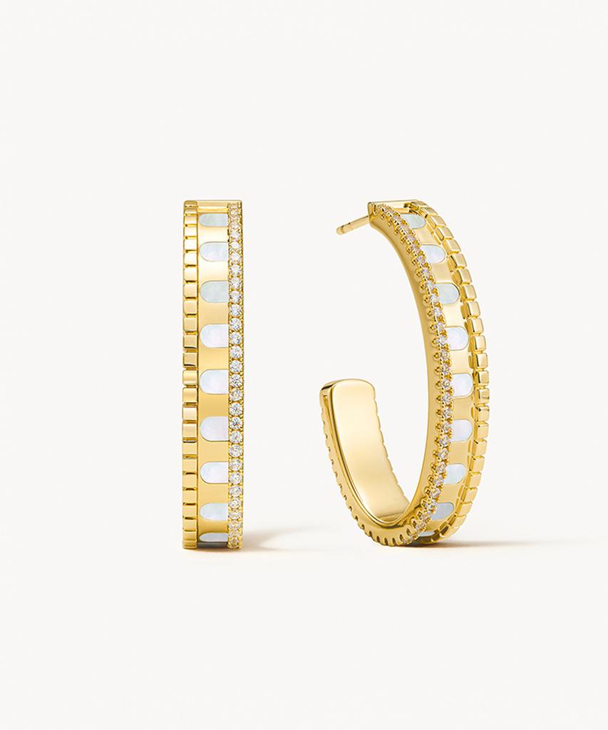 Lola Rose Arch Mother-Of-Pearl Hoop Earrings For Women