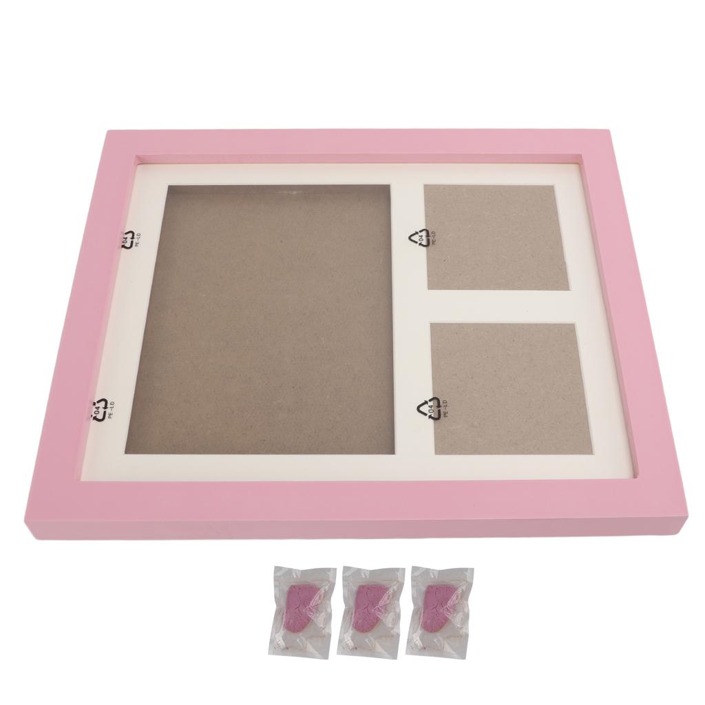 Отпечатки лап собаки кошки Домашний питомец Настенная рамка Набор для отпечатков лап для владельца собаки владельца кошки Любителей домашних животныхРозовая грязно-розовая рамка