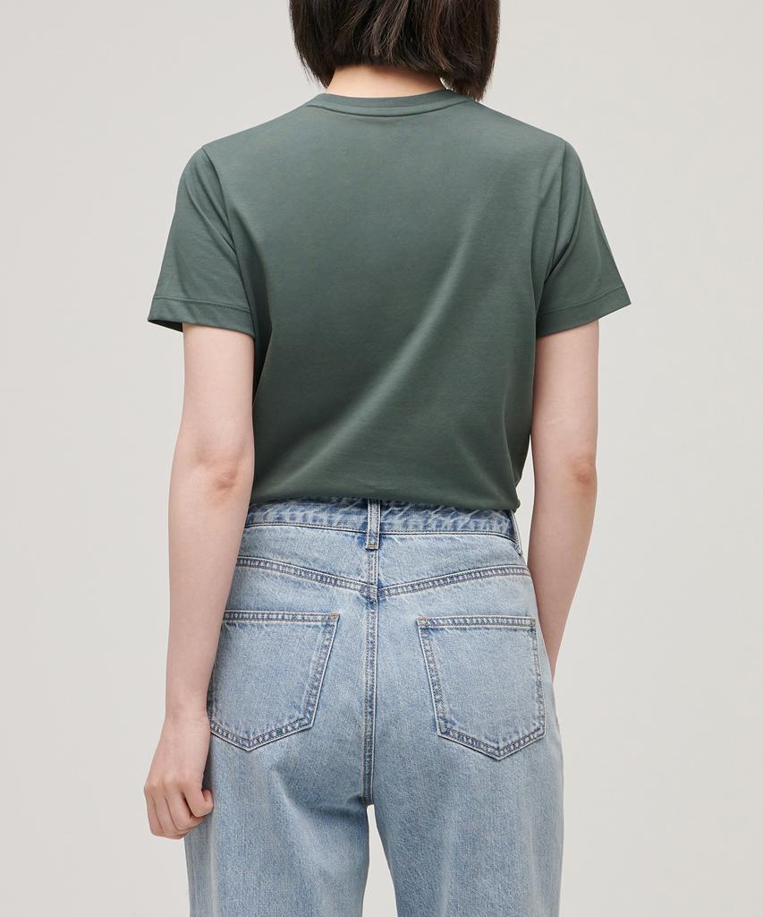 MUSINSA STANDARD WOMAN [Cooltandard] Women'S Basic Crew Neck T-Shirt [Dusty Green]