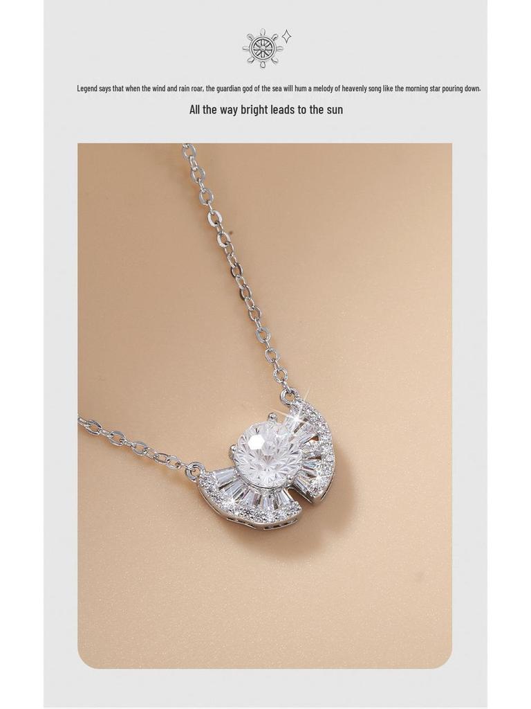 Корейское ожерелье-ключица в стиле легкой роскоши с цирконом для женщин