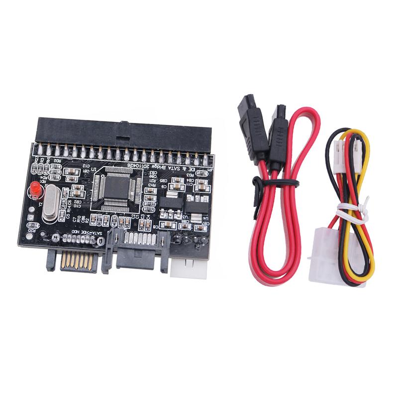 IDE to SATA Adapter SATA to IDE Converter Bidirectional Conversion 100/133 HDD/SSD/CD/DVD Riser Card for PC Desktop JM20330 Chip
