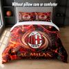 AC Milan Design Bed Bedding Set 1 Duvet Cover + 2 Pillowcases Soft Breathable Household Bed Linens
