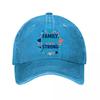 Family Support Recovery Hope Heart D  New Vintage Washed Cotton Baseball Cap Sun Hats