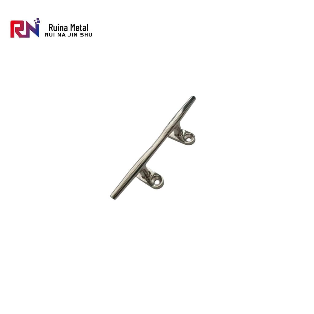 Round Ram's Horn Yacht Cleat - 4/6/8 Inch, 316 Stainless Steel Boat Rope Base