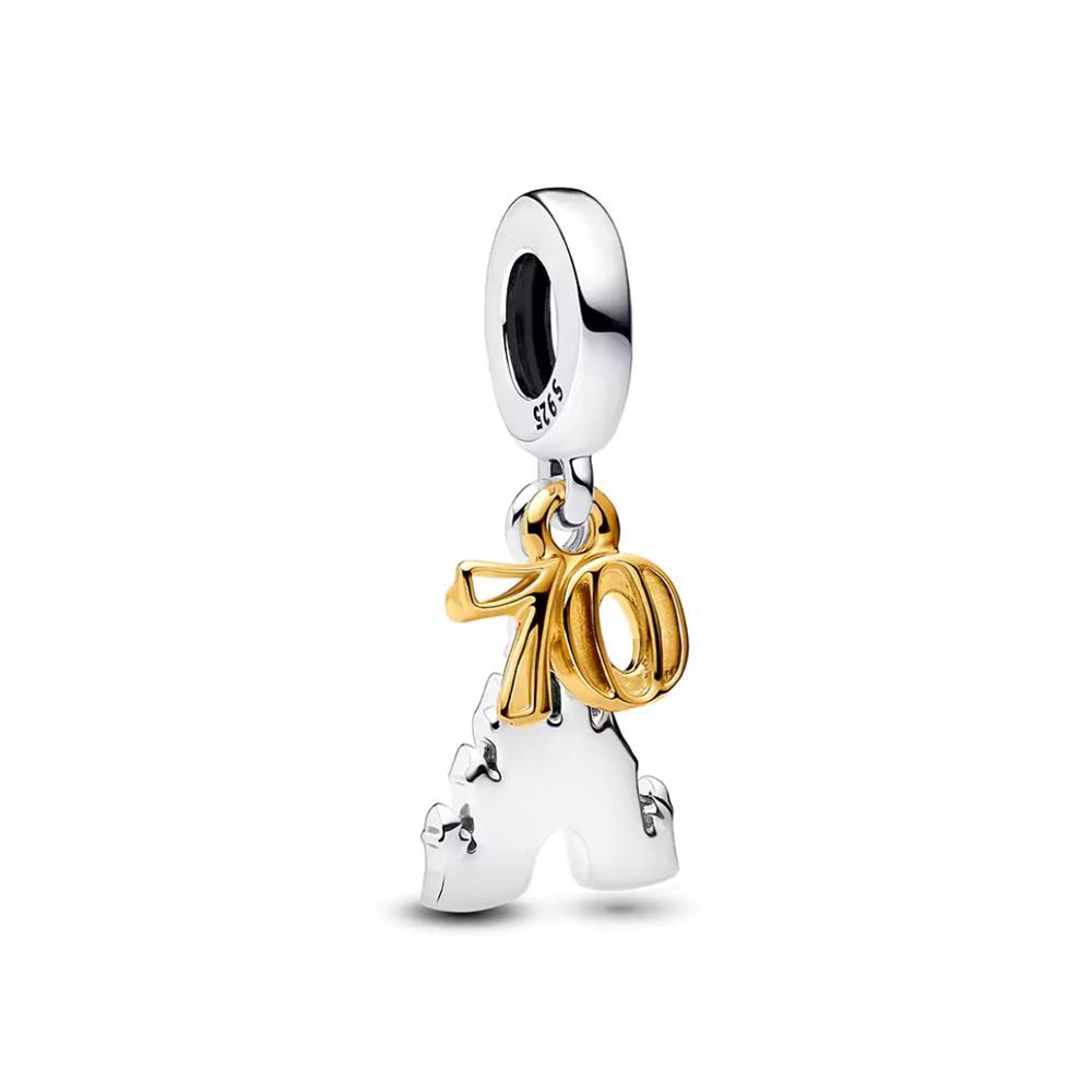 Brand New Copper Metal Plated Gold Tower Sunflower Dangle Charm Bead Component Bead Component Compatible With Authentic Original Accessories Bracelet