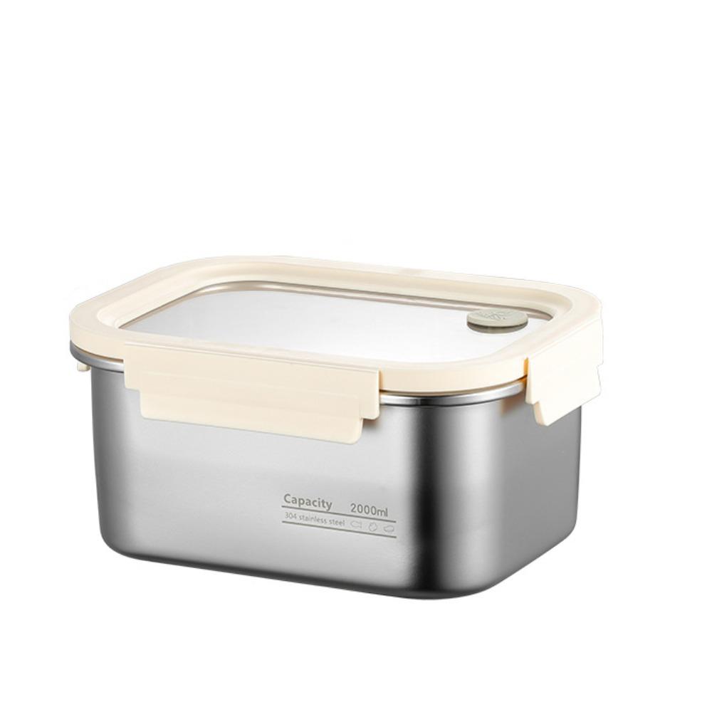 Portable Stainless Steel Crisper Leakproof Sealed Food Box Food Preservation Box Picnic