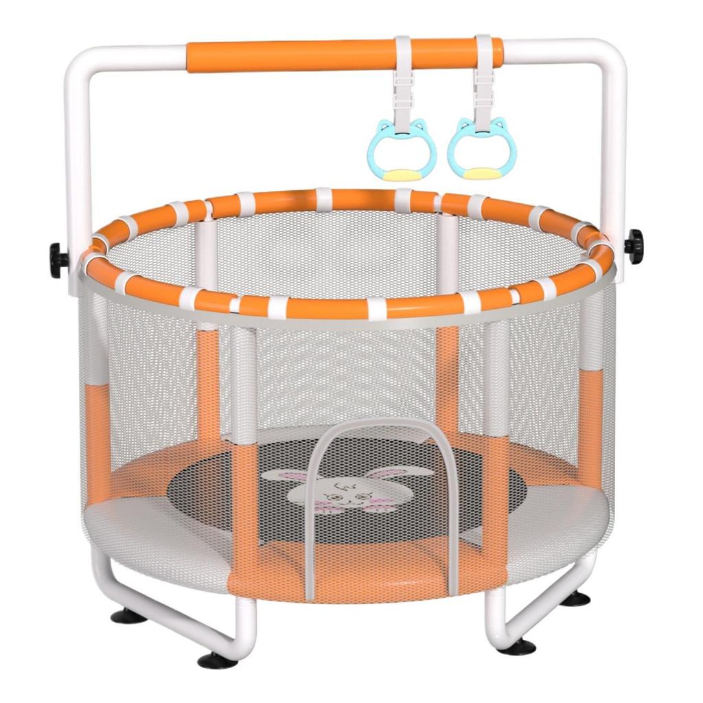 Indoor Kids Trampoline with Safety Net for Children and Toddlers