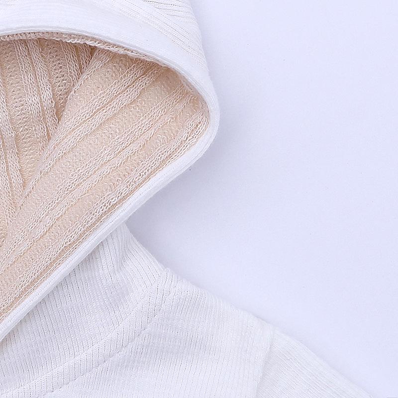 Детский комбинезон с капюшоном и ушками кролика - Детская одежда для скалолазания на молнии