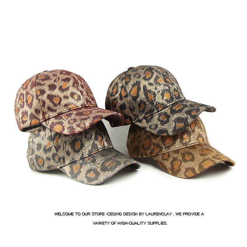 Весенняя бейсболка с леопардовым принтом, женская уличная шляпа от солнца