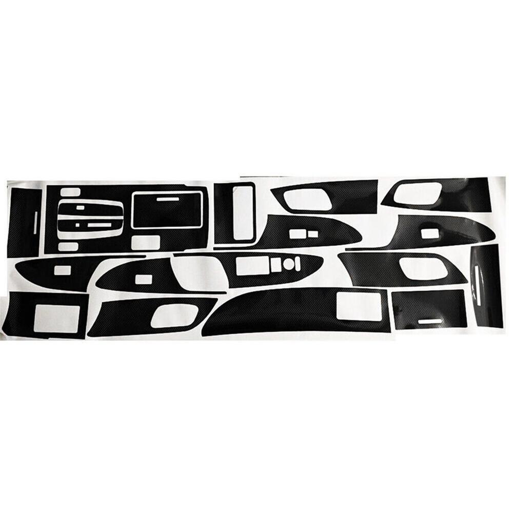 Аксессуары для интерьера под 5D карбон, полный комплект накладок для Honda Accord 2013-2017