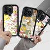 Манга Конфеты Для IPhone 17 Pro Max 16 15 14 13 12 11 Plus Черный Мягкий Чехол Для Телефона