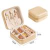 Portable Jewelry Storage Box Jewelry Organizer Display Travel Jewelry Case Boxes Button Leather Zipper Jewelers Joyero