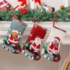 1Pc Christmas Stockings Gift Bag Decorations Snack Bag Candy Snowman