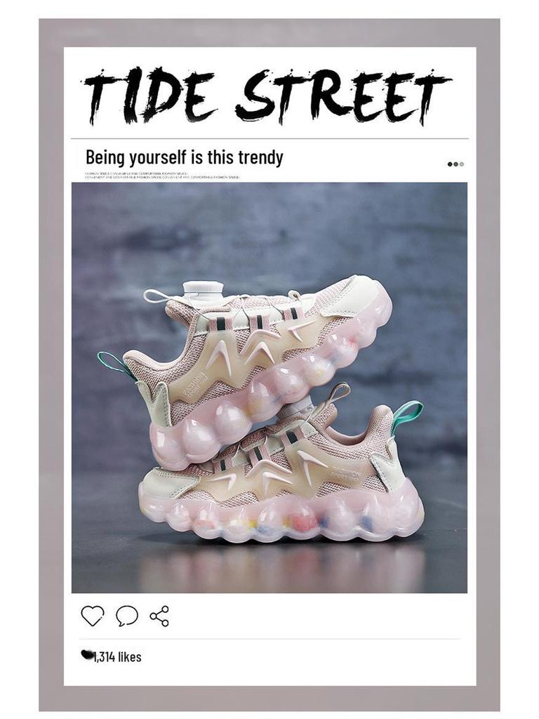 Детские дышащие сетчатые спортивные кроссовки для мальчиков на весну/лето с вращающейся кнопкой