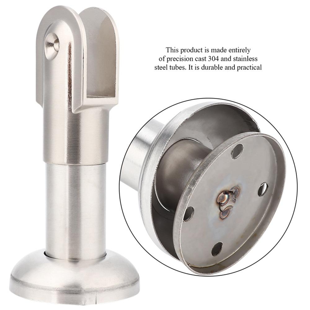 Stainless Steel Partition Hardware Heavy Partition Bracket Secure Support Foot Bathroom