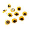 1 Box Thumbtack Sunflower Shape Push Pins Thumb Tacks Decoration Tack Board Bulletin Board Pins Drawing Office Binding Supplies