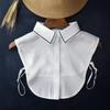 Womens Shirt Fake Collar Classic Blouse Tops Shirt Solid Color Shirt Detachable Collar Female Removable False Fuax Collars