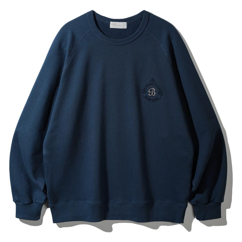 BAKKEN Coloration Raglan Sweatshirt Bk5980_Dark Blue
