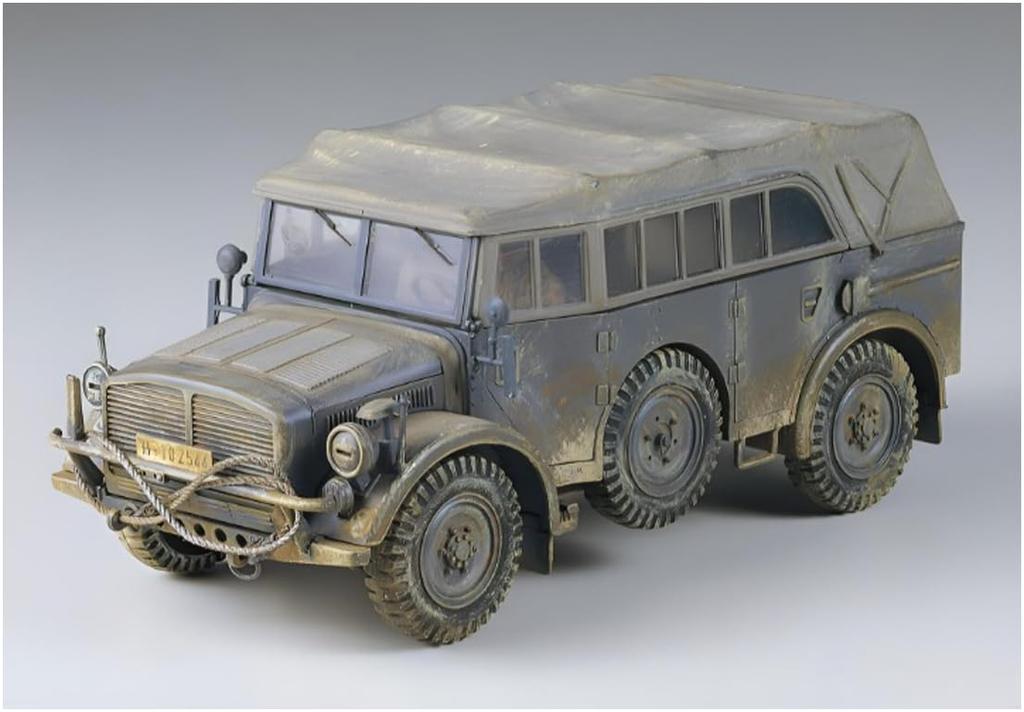 Tamiya Military Miniature Series 52 German Army Large Military Passenger Car Horch Type 1a Plastic Model Kit 35052 1/35 No.