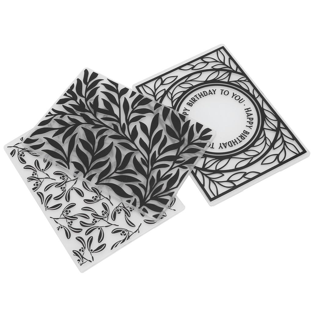 3 шт. Пластиковые папки для тиснения, тисненые шаблоны для изготовления карточек, скрапбукинга, бумажного ремесла