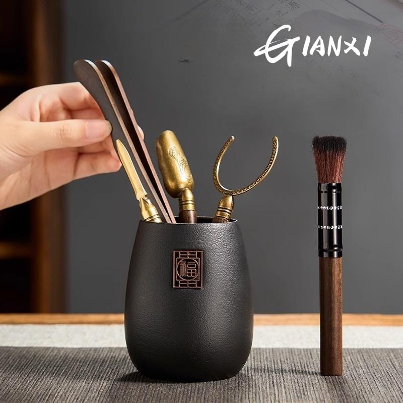 Китайская чайная церемония Шесть джентльменов Чайные принадлежности Чайный столик Инструменты для кунг-фу Чайный столик Чайный коврик Принадлежности Полный комплект