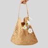 Niche Design Hollowed-out Hand-woven Straw Bag Summer Seaside Holiday Beach Bag Women's Large Capacity Shoulder Bag