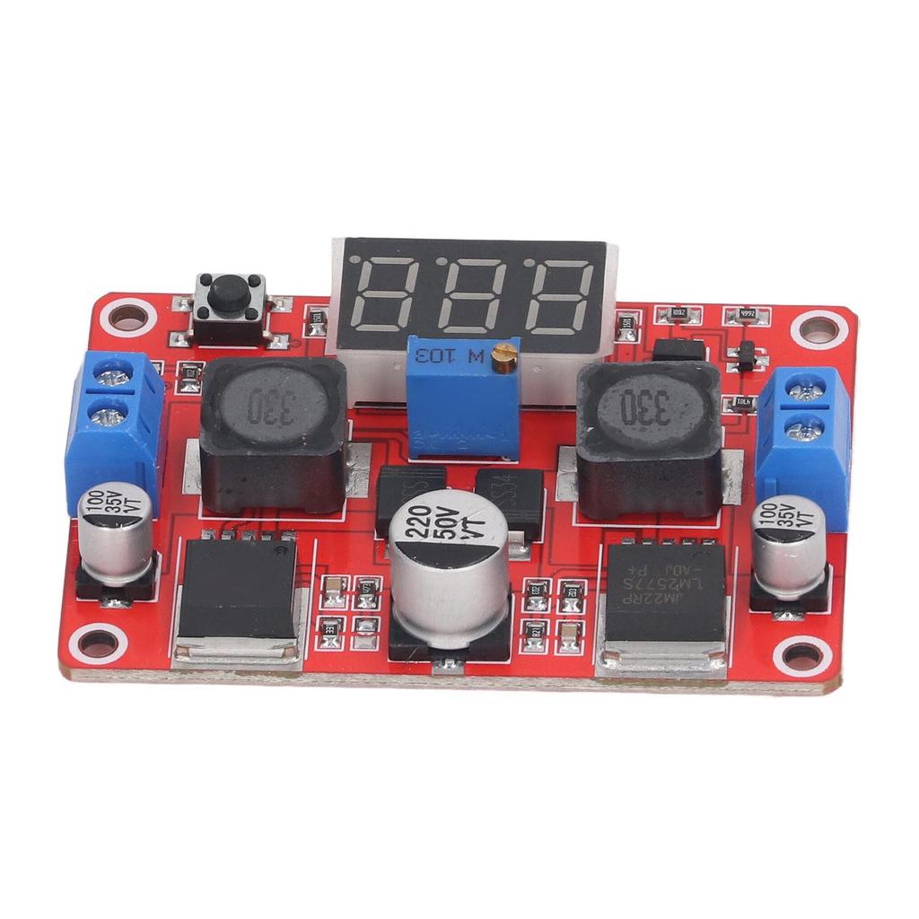 Повышающий понижающий модуль DC-DC Автоматический преобразователь напряжения Регулируемый источник питания с вольтметром