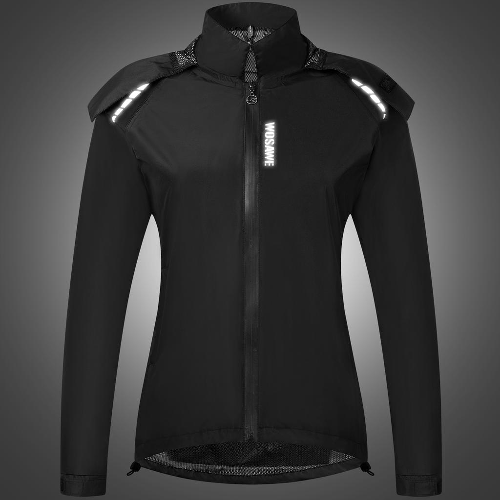 Женская легкая водонепроницаемая куртка Водонепроницаемая куртка для бега Куртка для походов Высокая видимость