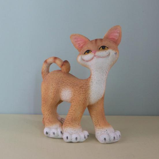 Орнамент Кот Удачи Материал смола Тонкая работа Скульптура кота Символ богатства Декор Украшение для дома и вечеринки