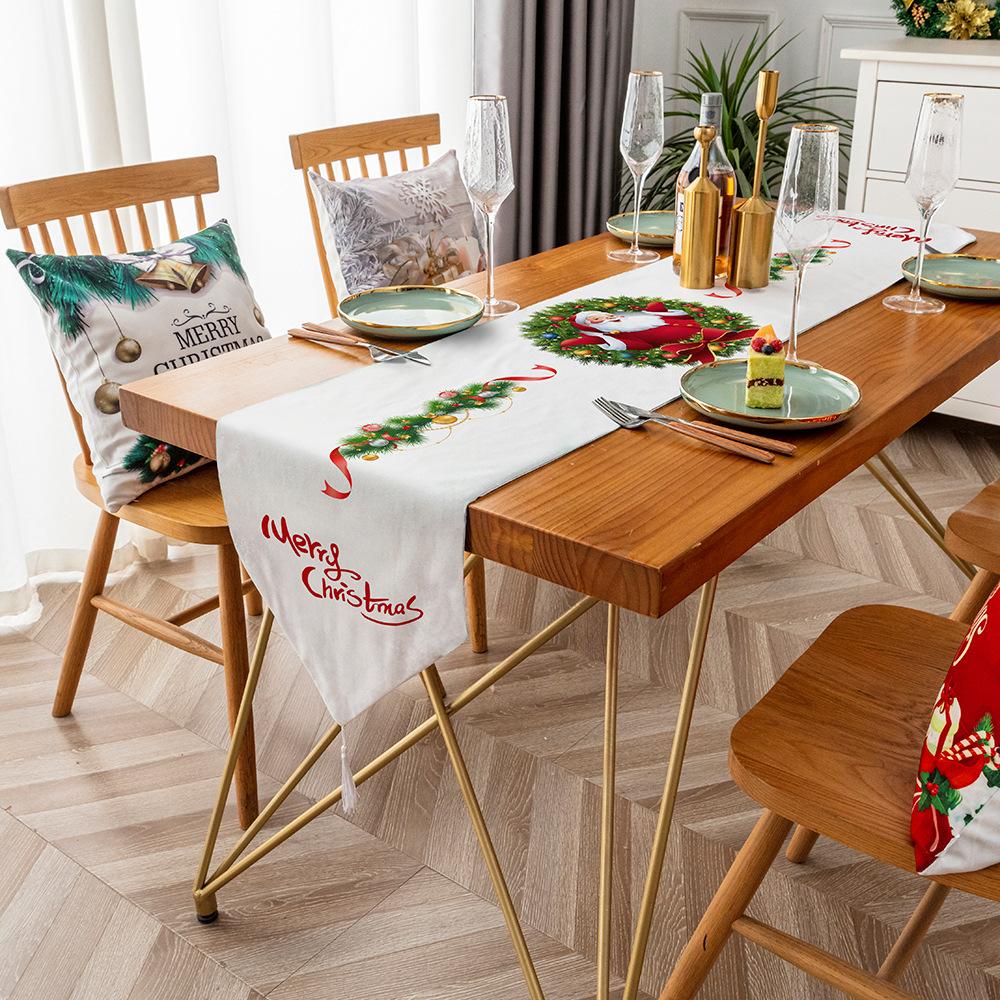 Пылезащитный стол с флагом, журнальный столик, рождественское украшение, скатерть для праздника
