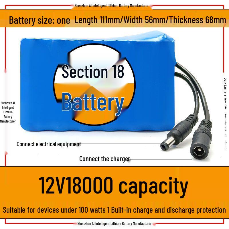 Литиевая батарея 12 В для уличной аудиоаппаратуры, моек высокого давления, солнечных уличных фонарей и систем мониторинга